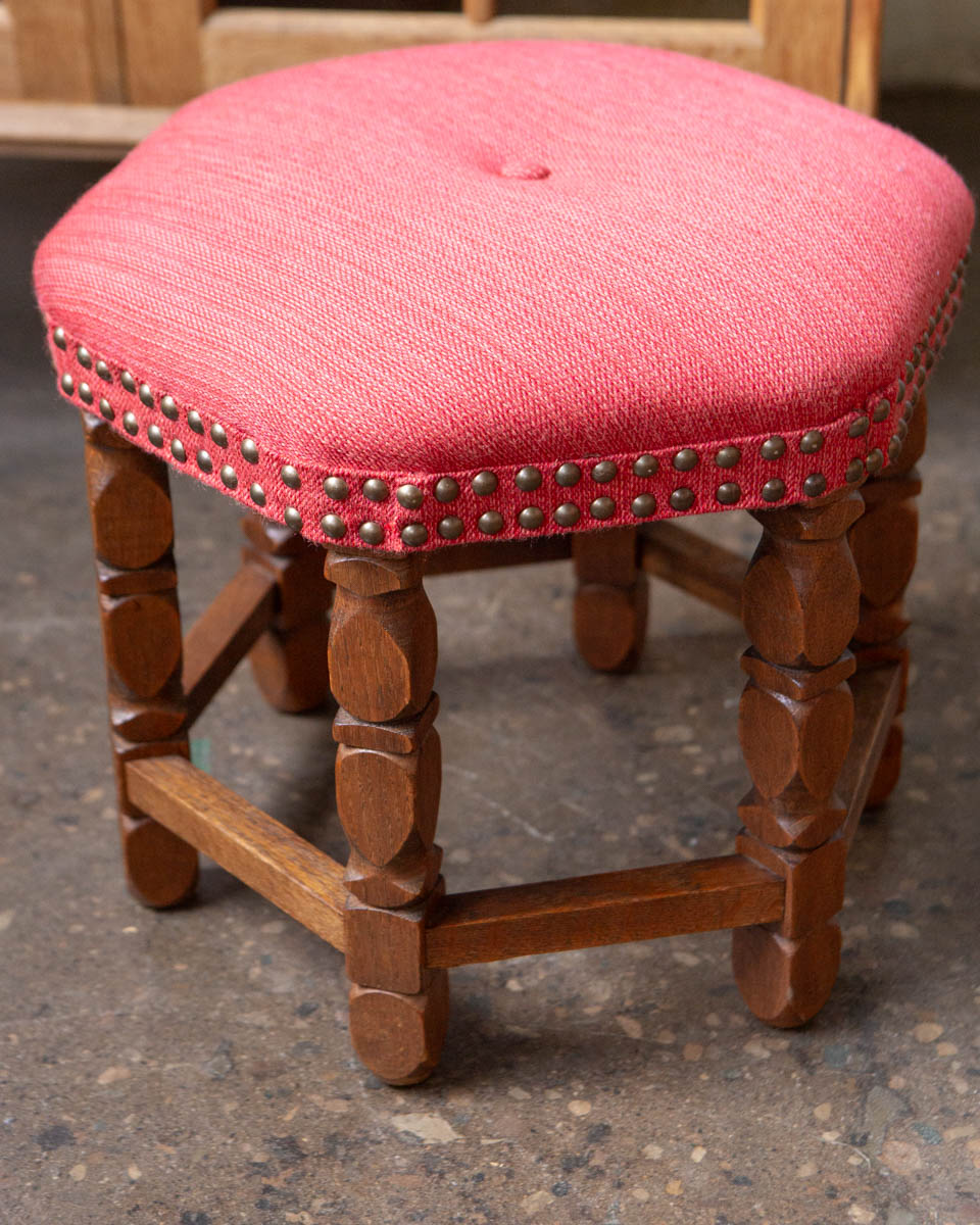 Scandinavian Oak Stool — 1950s