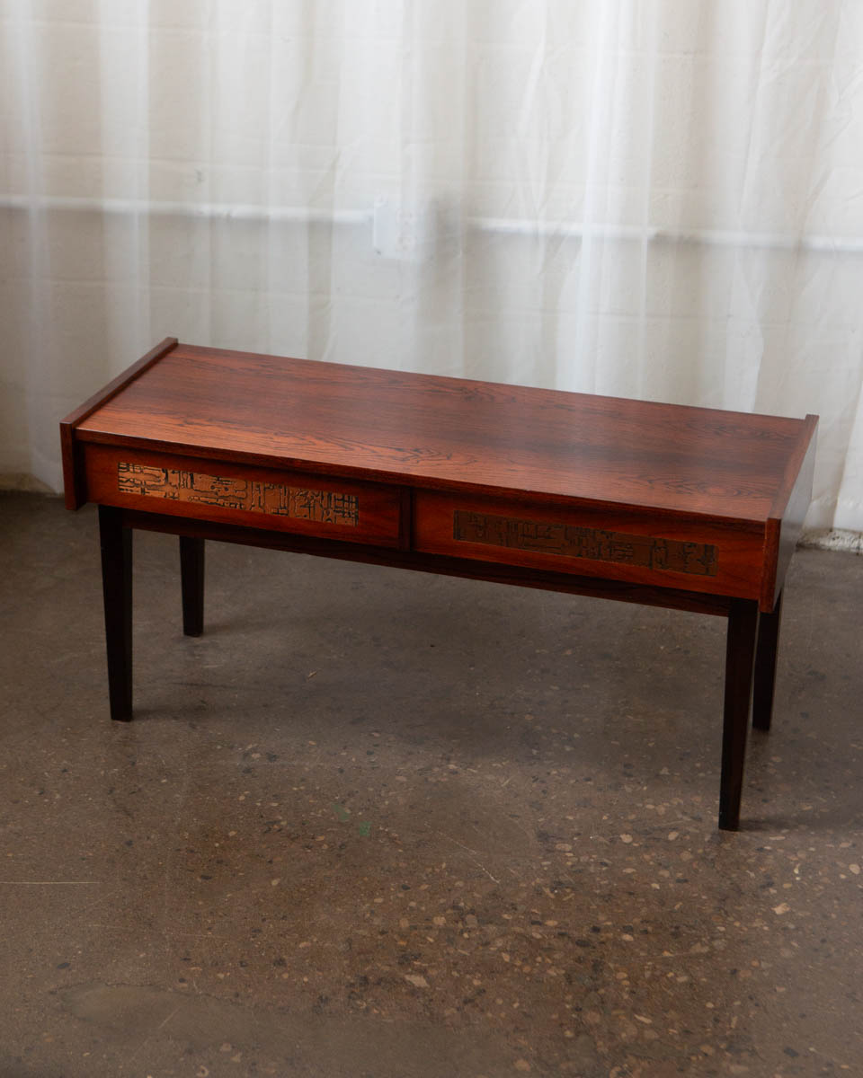 Pedersen & Hansen Danish Rosewood Side Table — 1970s