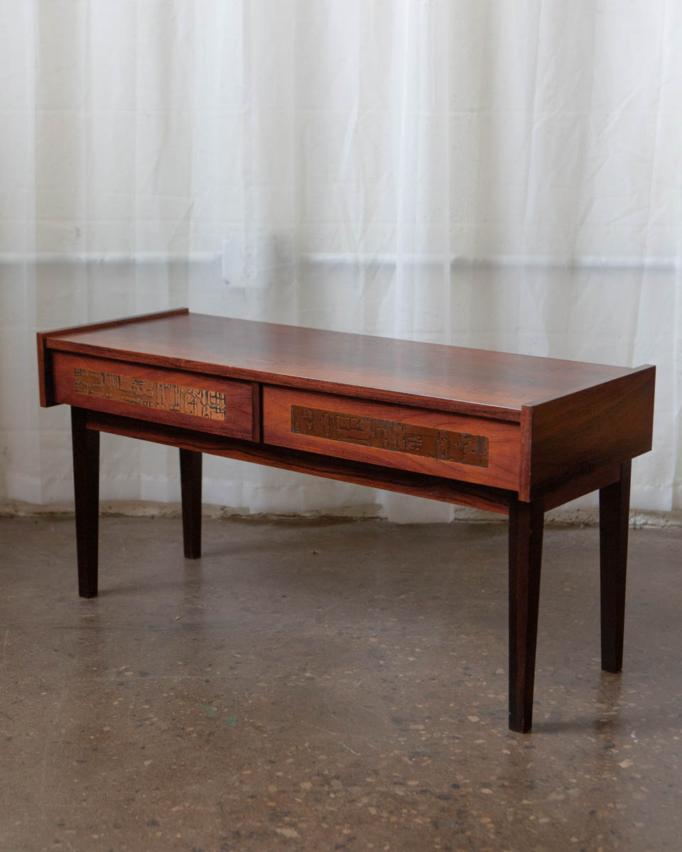 Pedersen & Hansen Danish Rosewood Side Table — 1970s
