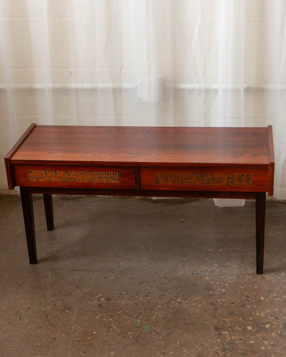 Pedersen & Hansen Danish Rosewood Side Table — 1970s