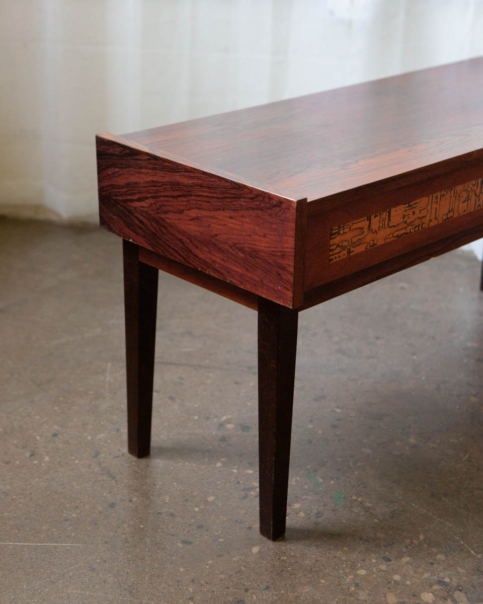 Pedersen & Hansen Danish Rosewood Side Table — 1970s
