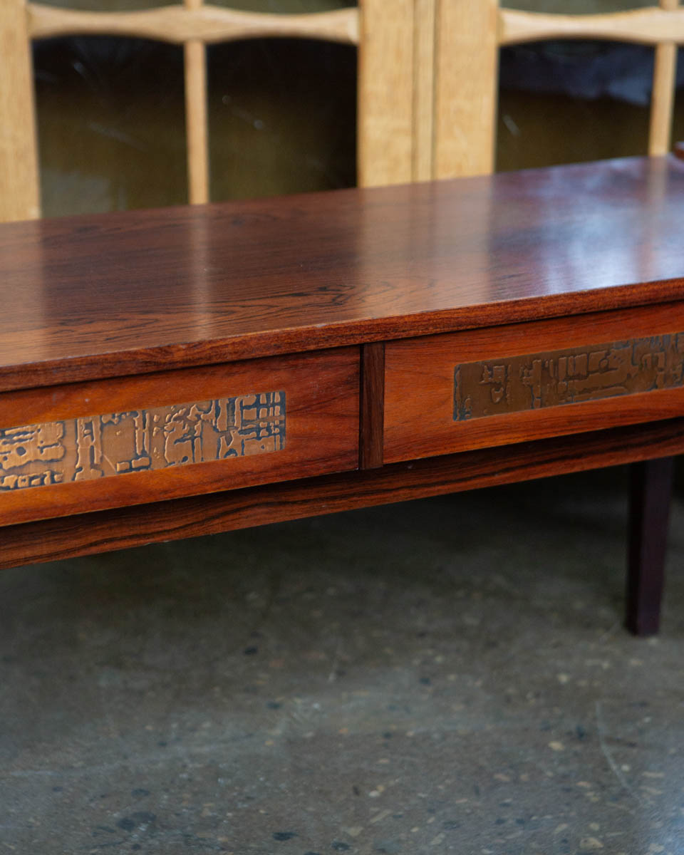 Pedersen & Hansen Danish Rosewood Side Table — 1970s