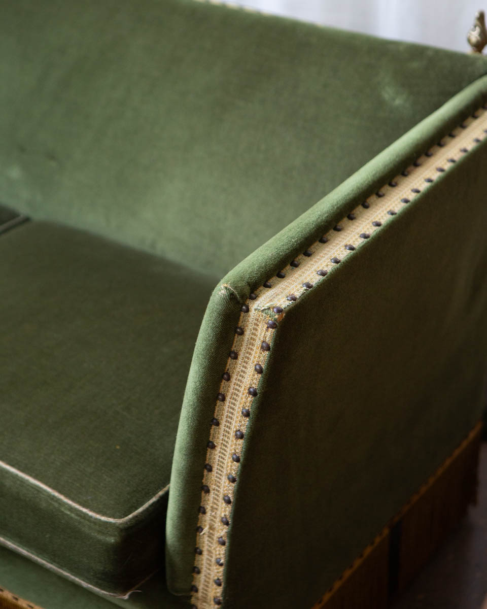 Deco Style Scandinavian Mohair Sofa
