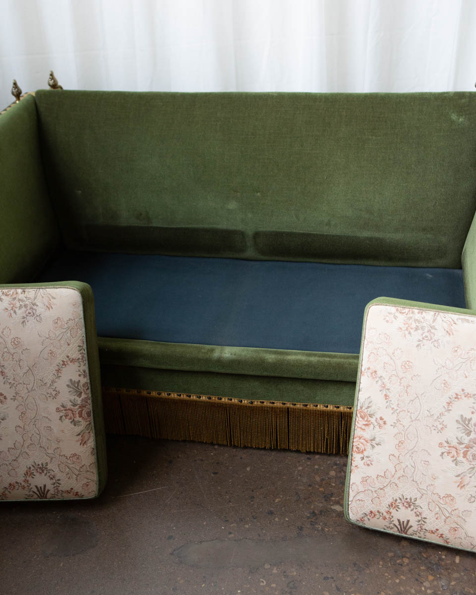Deco Style Scandinavian Mohair Sofa