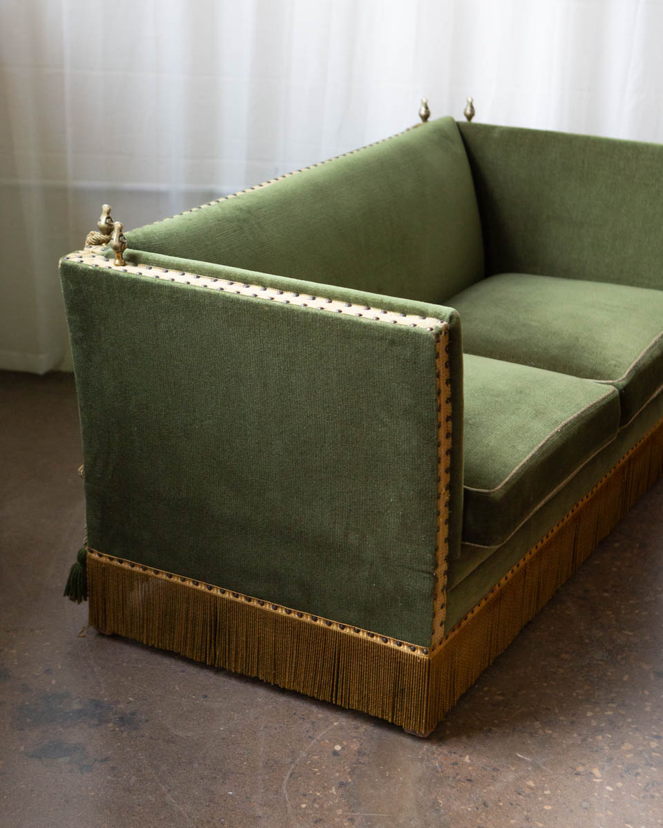 Deco Style Scandinavian Mohair Sofa