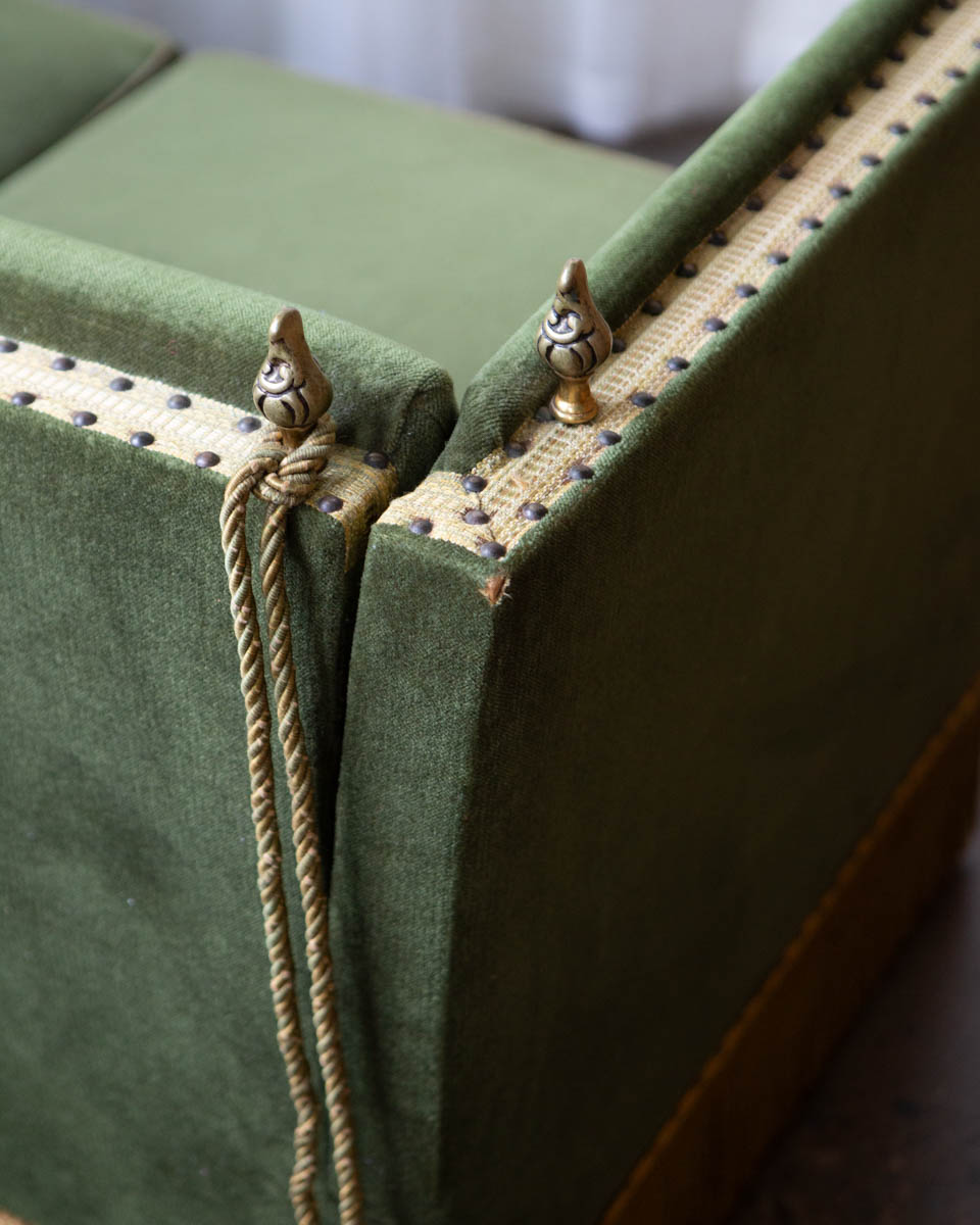 Deco Style Scandinavian Mohair Sofa