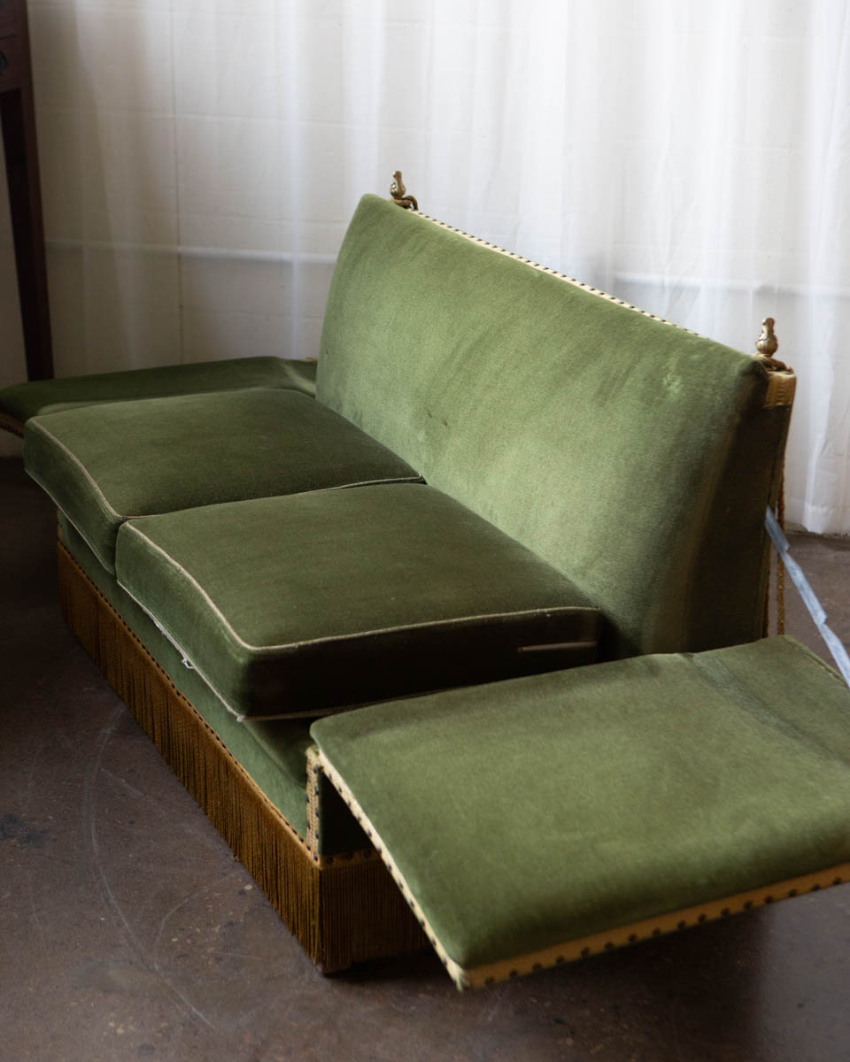 Deco Style Scandinavian Mohair Sofa