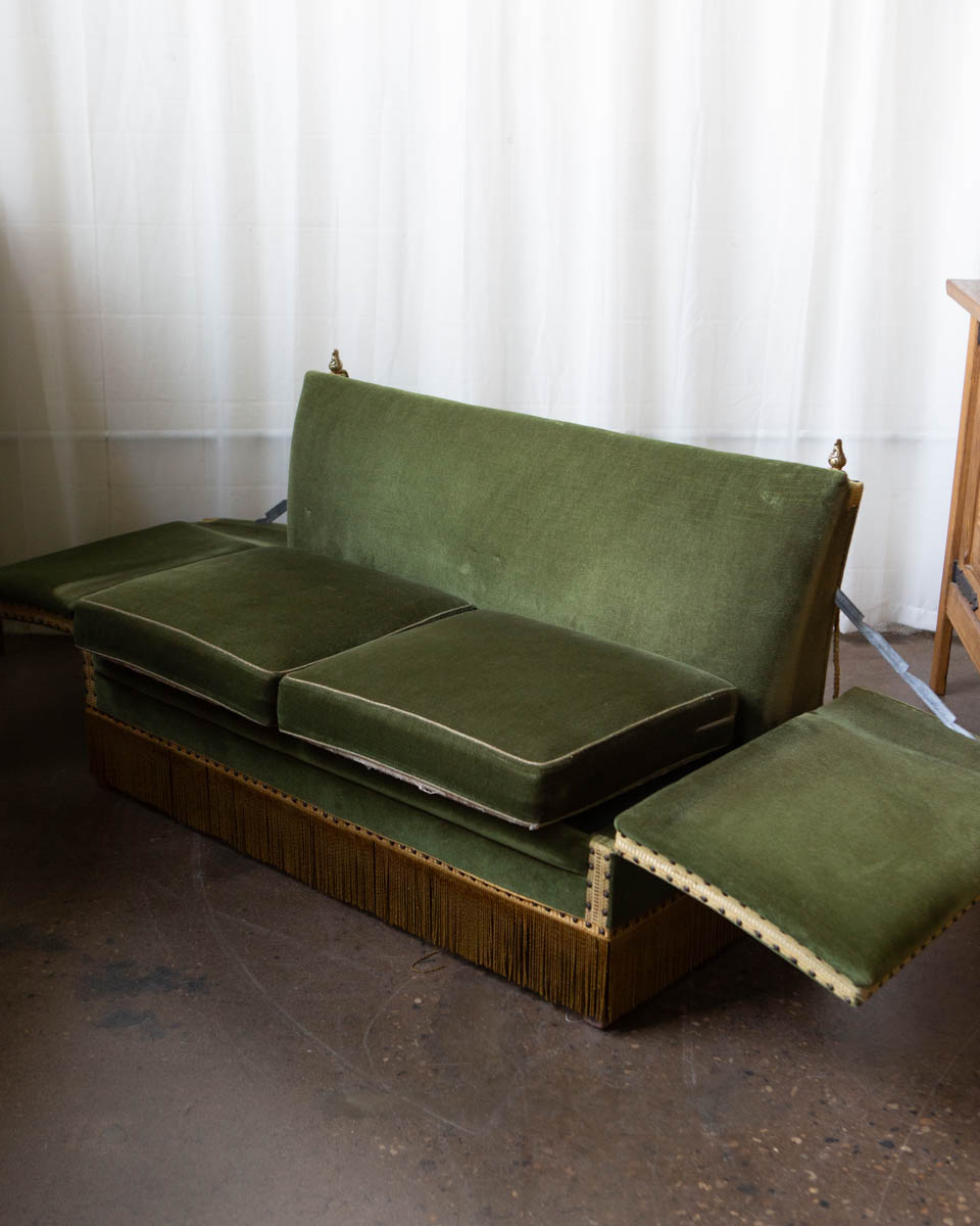 Deco Style Scandinavian Mohair Sofa