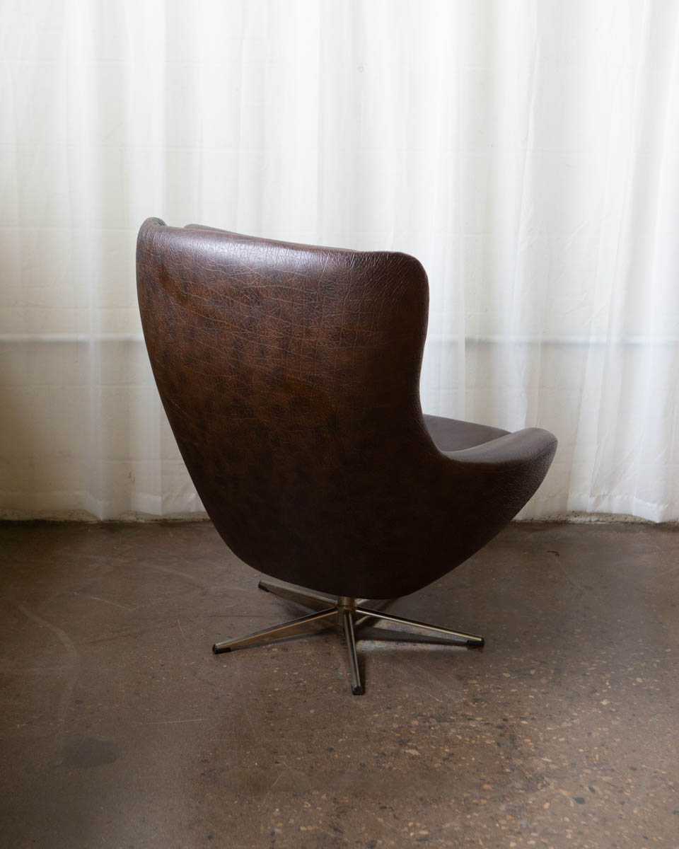 H.W. Klein for Bramin Leather Lounge Chai
