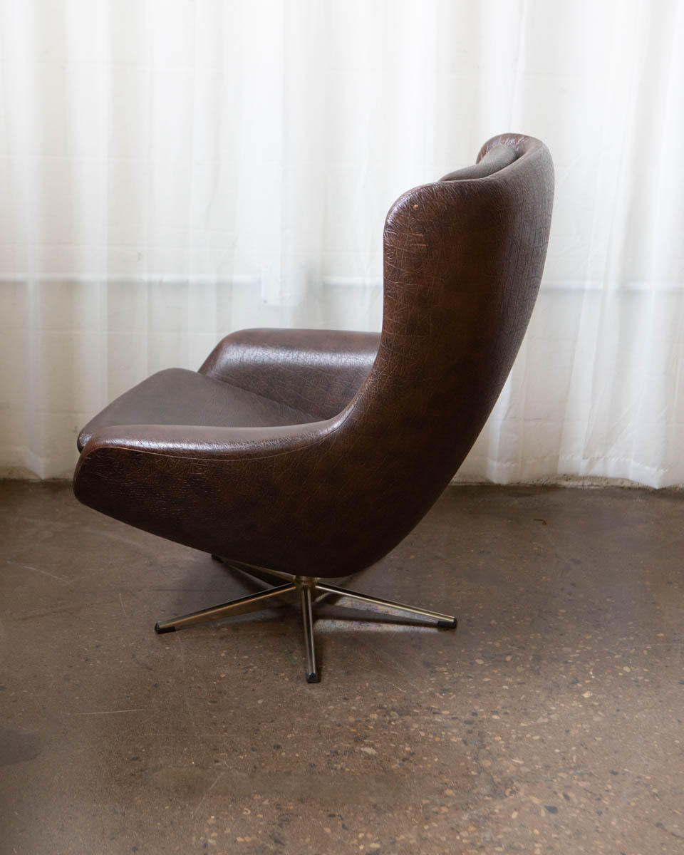 H.W. Klein for Bramin Leather Lounge Chai