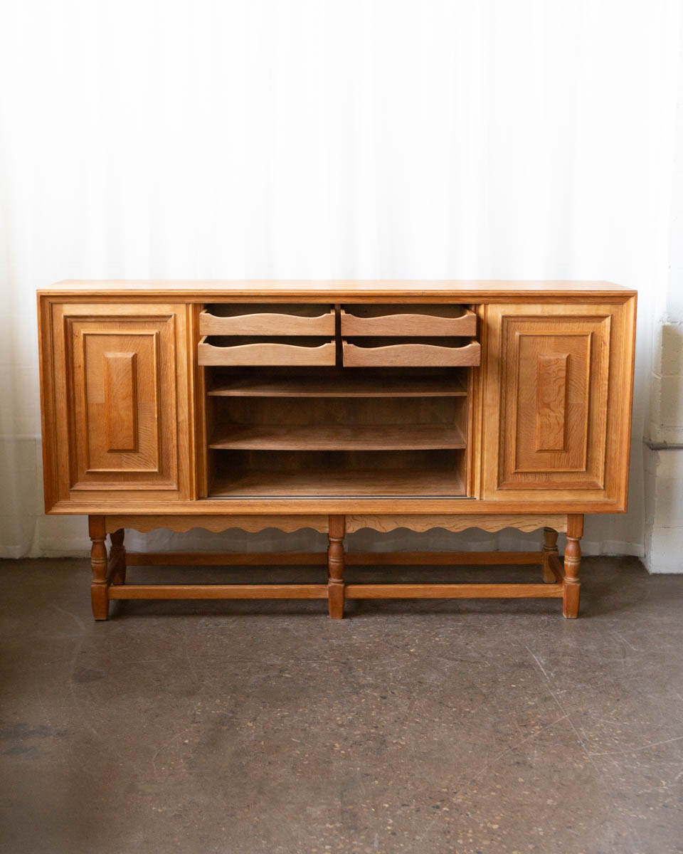 Danish Oak Sideboard in the Manner of Kjærnulf