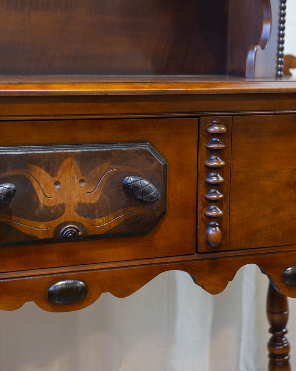 Vintage American Colonial Revival Hutch / Sideboard