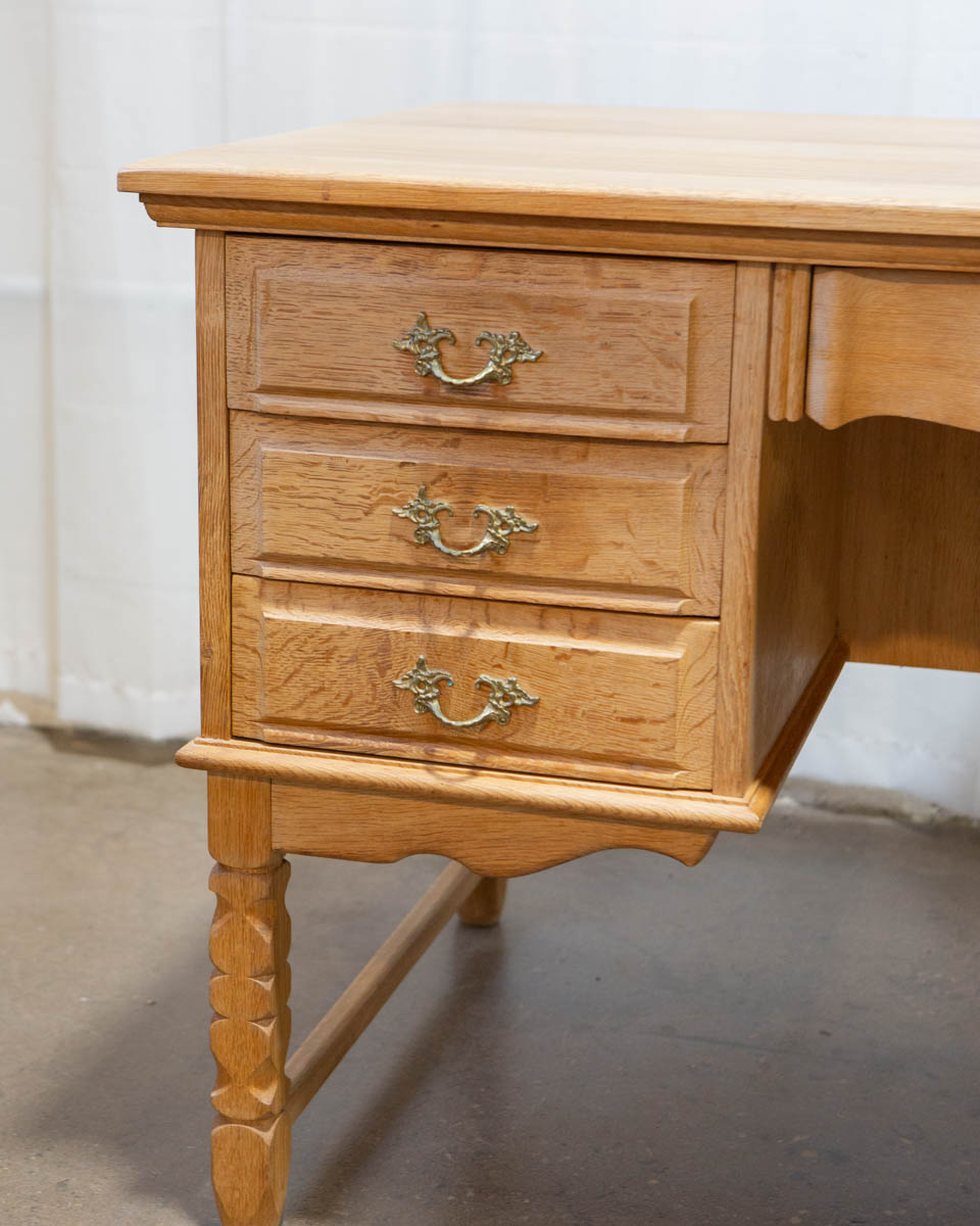 Attr. Henning Kjærnulf Danish Oak Writing Desk — c. 1970s