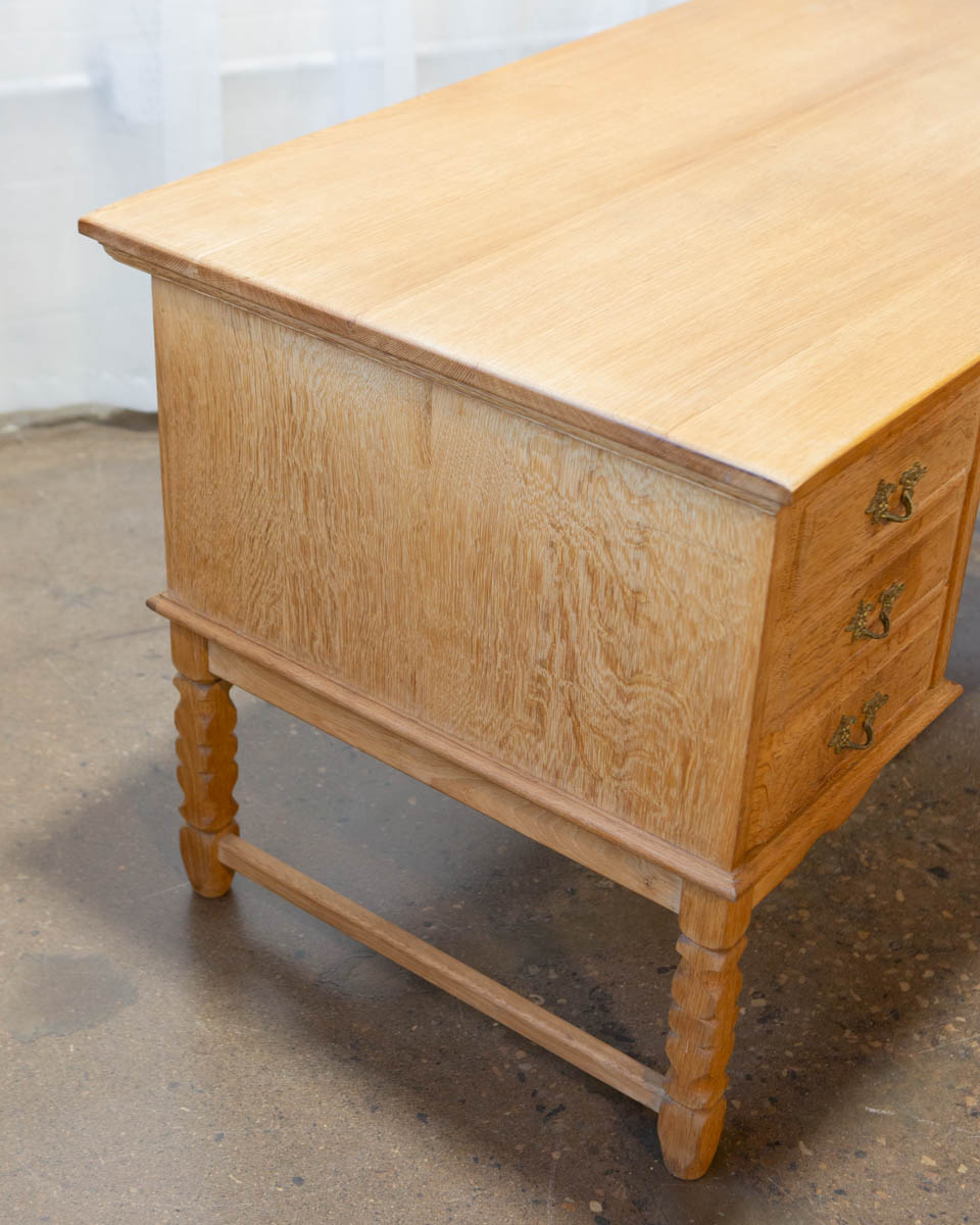 Attr. Henning Kjærnulf Danish Oak Writing Desk — c. 1970s