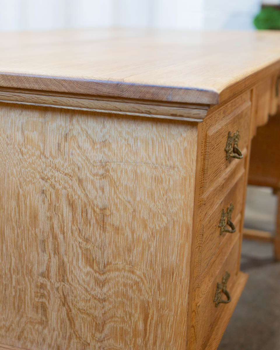 Attr. Henning Kjærnulf Danish Oak Writing Desk — c. 1970s