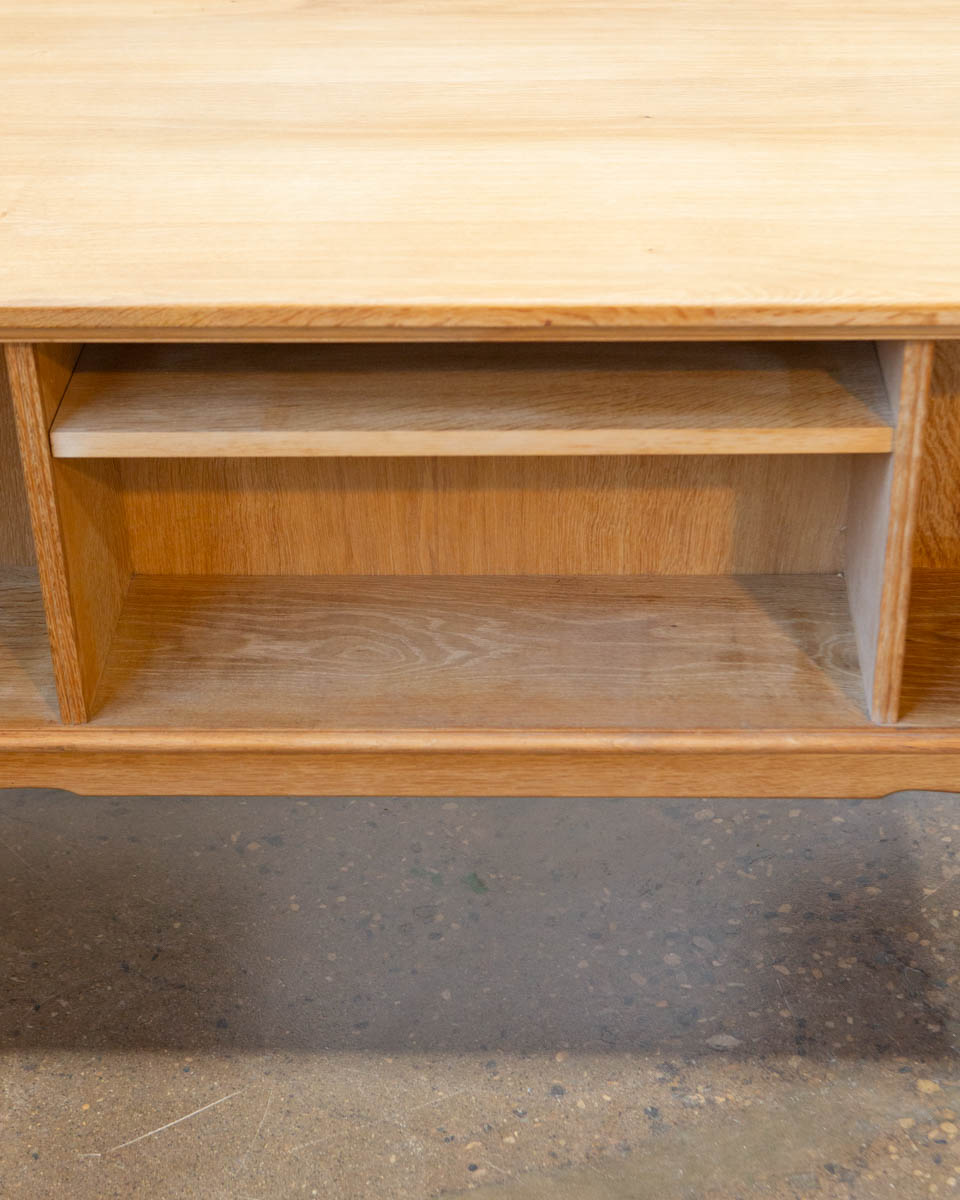 Attr. Henning Kjærnulf Danish Oak Writing Desk — c. 1970s