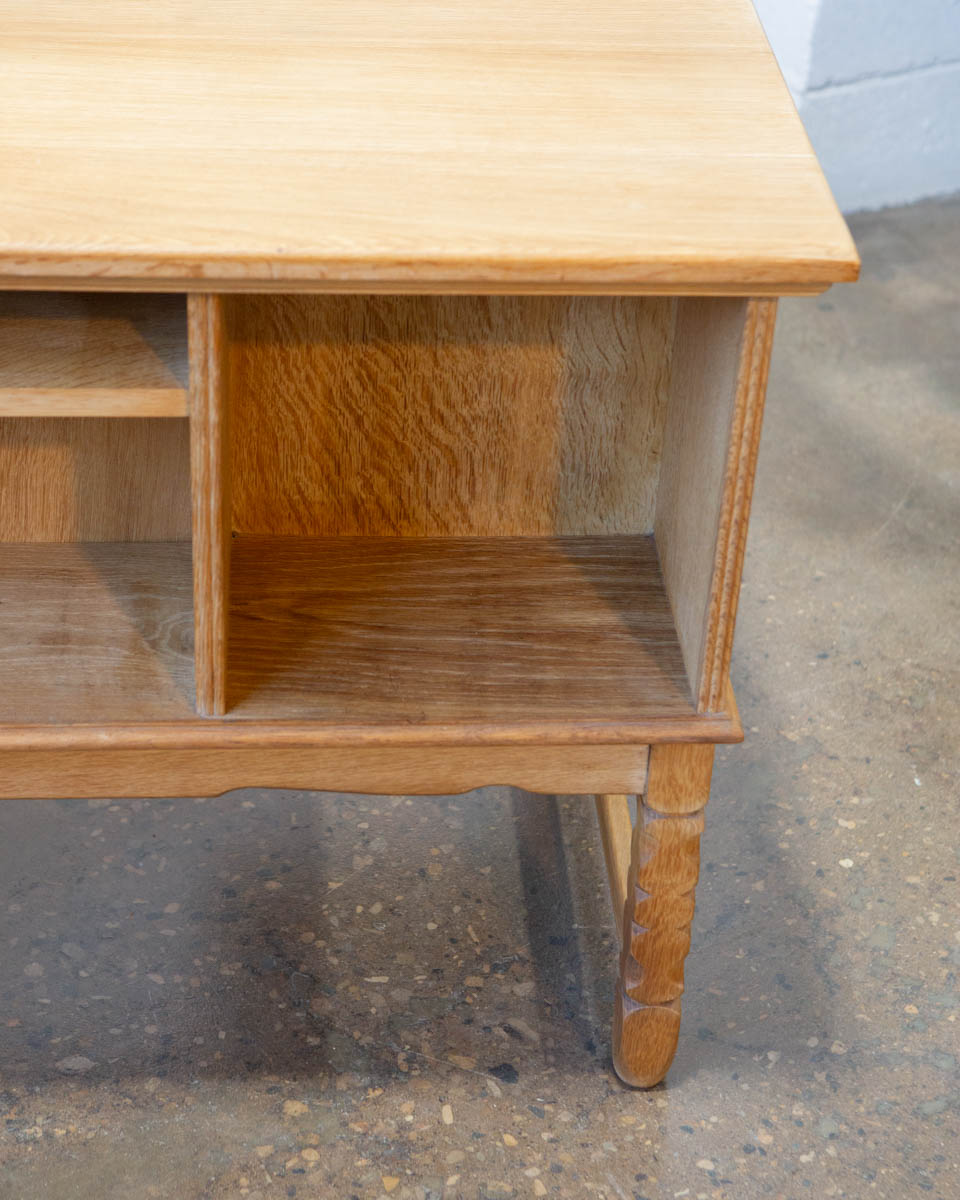 Attr. Henning Kjærnulf Danish Oak Writing Desk — c. 1970s
