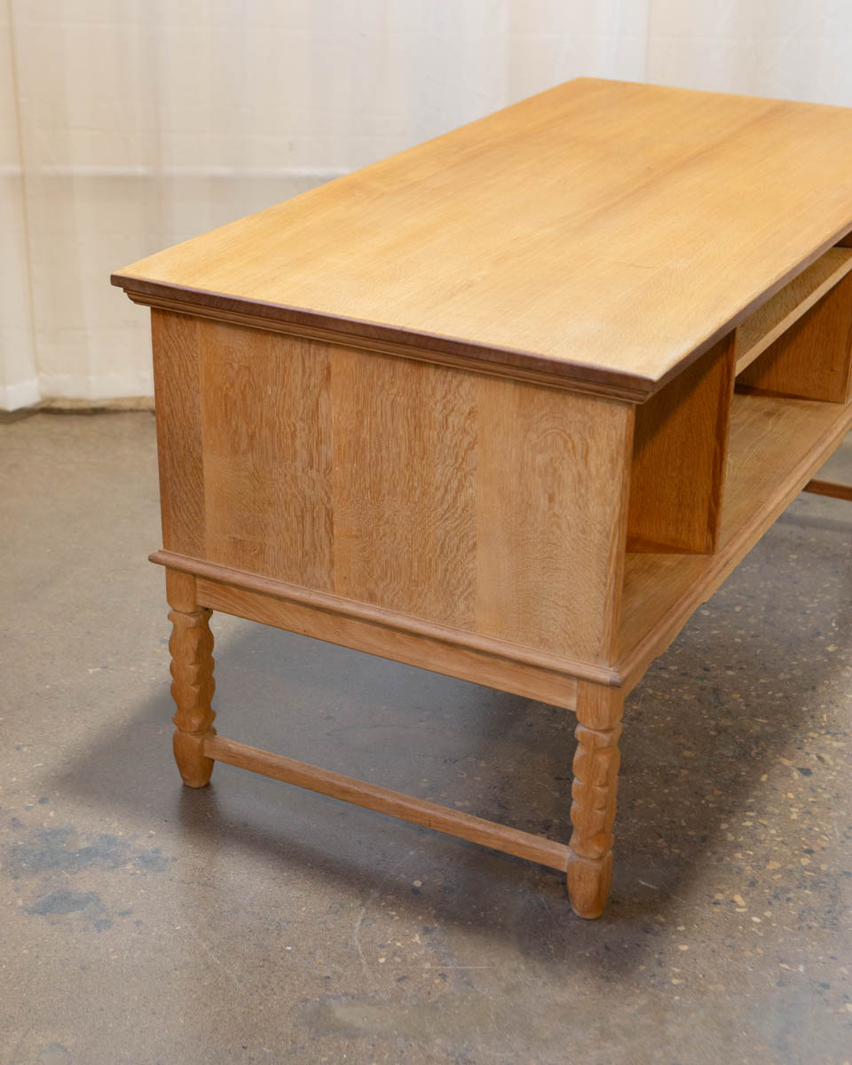 Attr. Henning Kjærnulf Danish Oak Writing Desk — c. 1970s