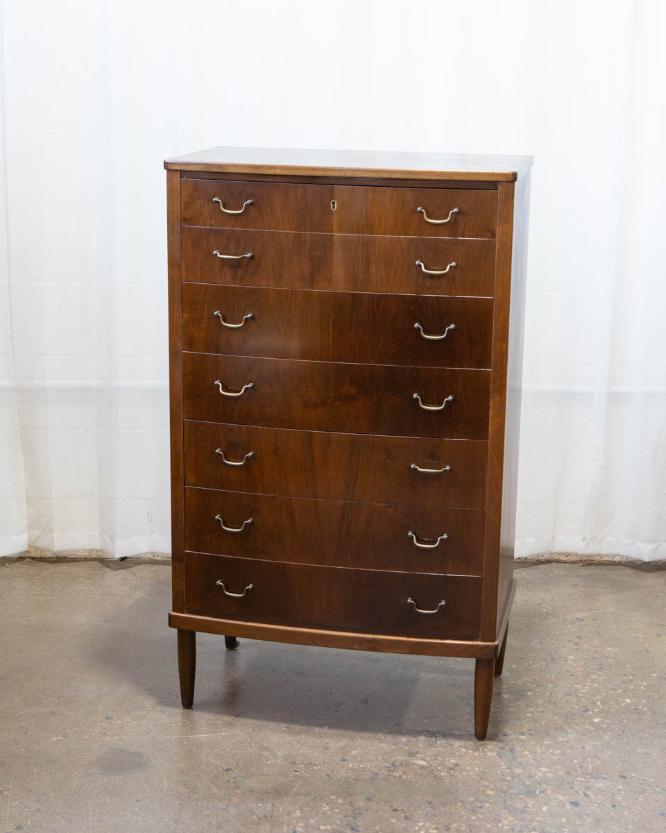 Wanscher Style Danish Walnut Chest of Drawers