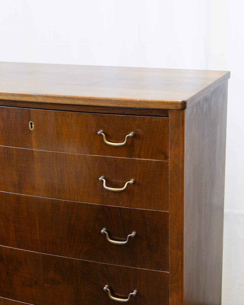 Wanscher Style Danish Walnut Chest of Drawers