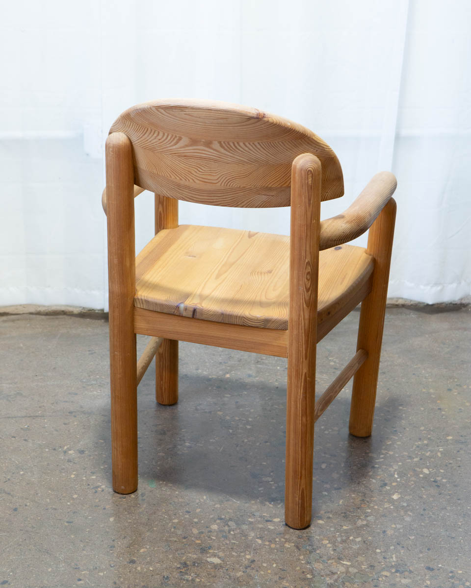 Set of 6 Danish Pine Dining Chairs, Style of Daumiller — c. 1970s - Image 15