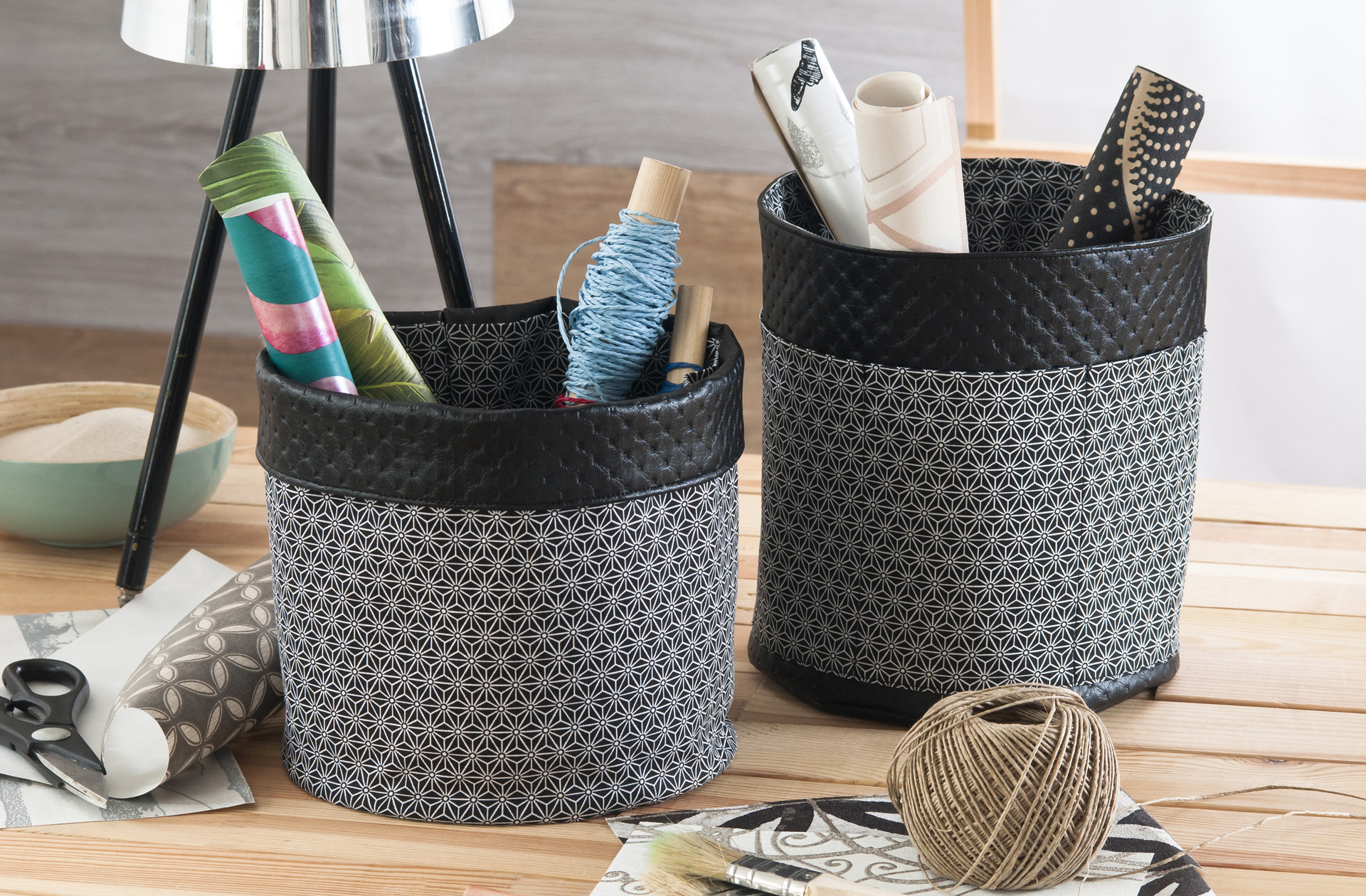 Panière Ronde Multi-poches