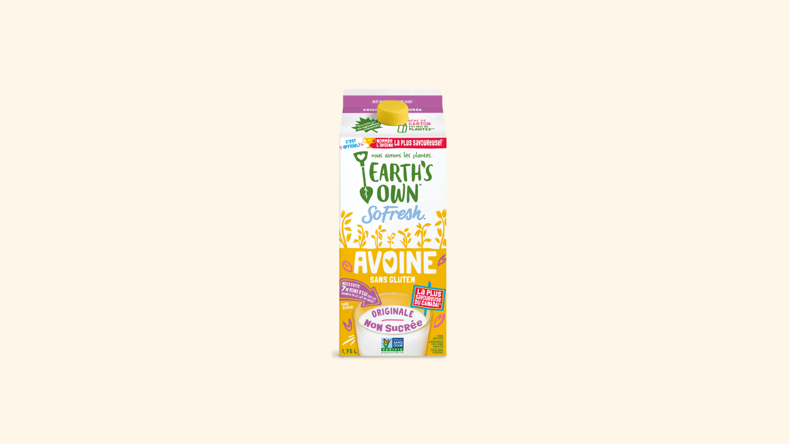Lait d&rsquo;avoine Earth&rsquo;s Own Originale