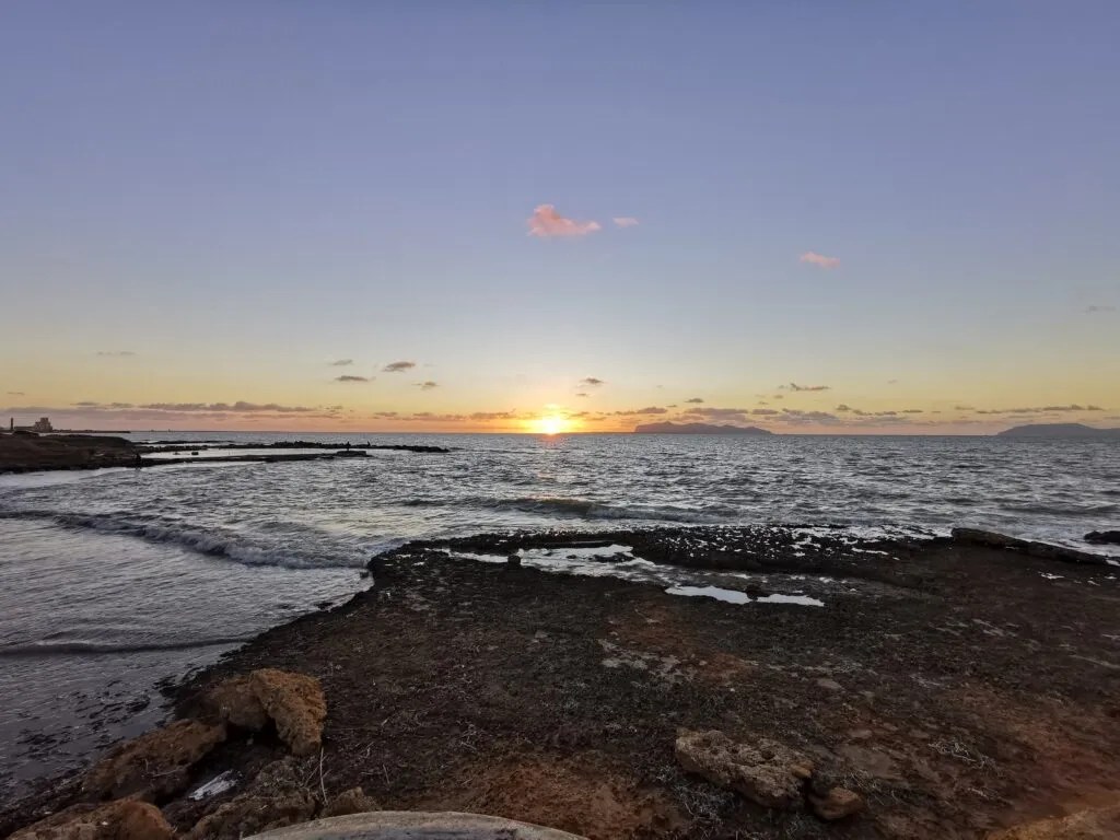 Sunset north of Birgi