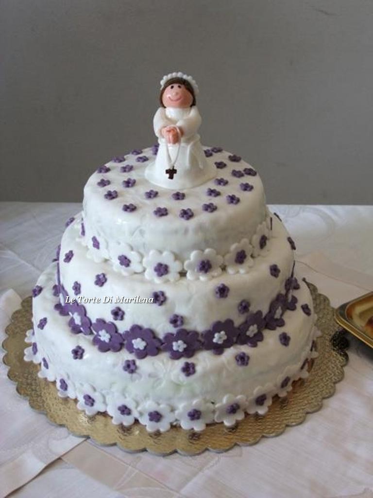 Torta Prima Comunione Bambina Le Torte Di Marilena