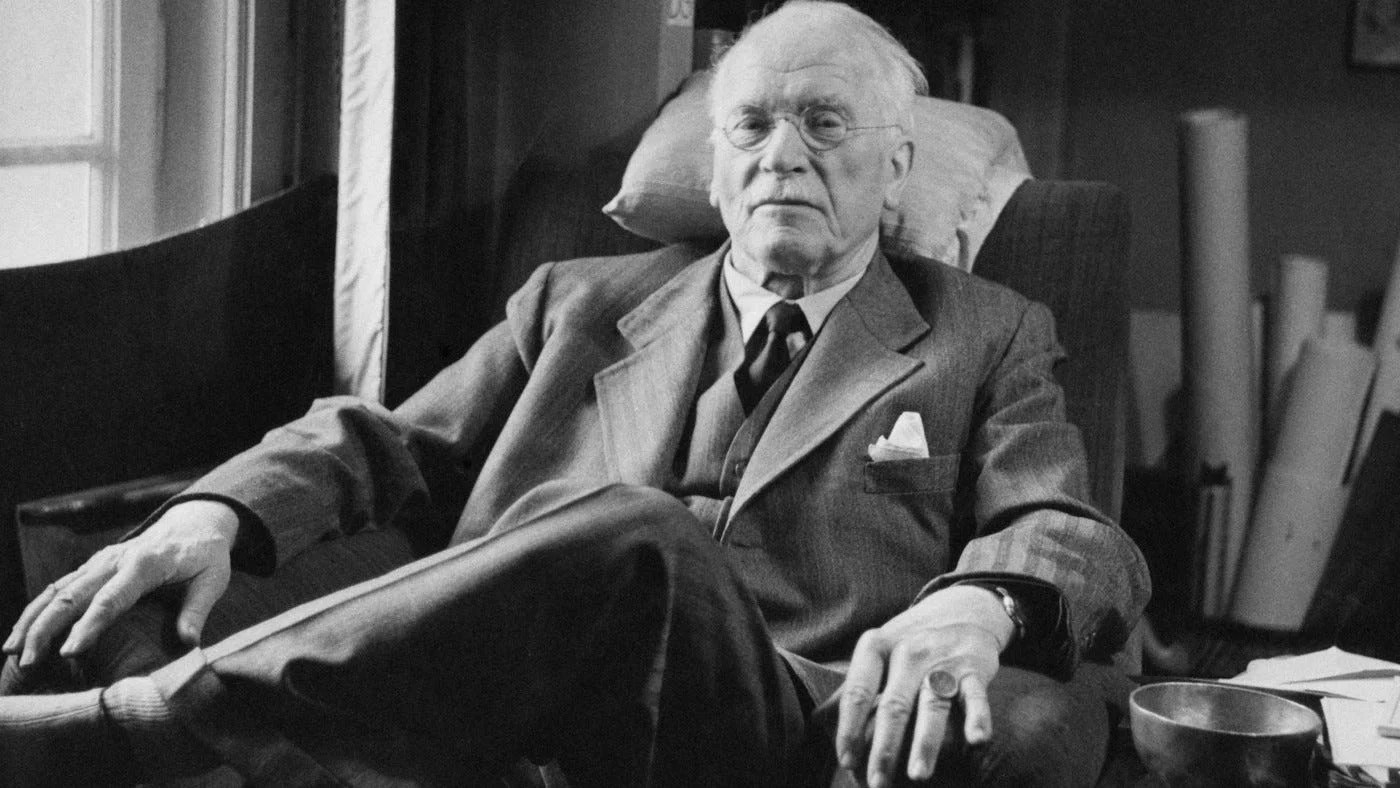 Carl Jung in his study
