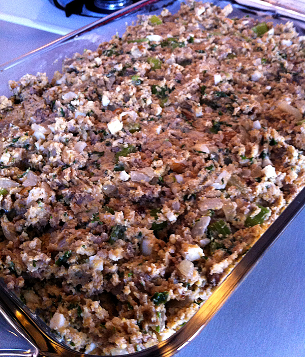 Southern-Style Sausage and Cornbread Stuffing (or Dressing)