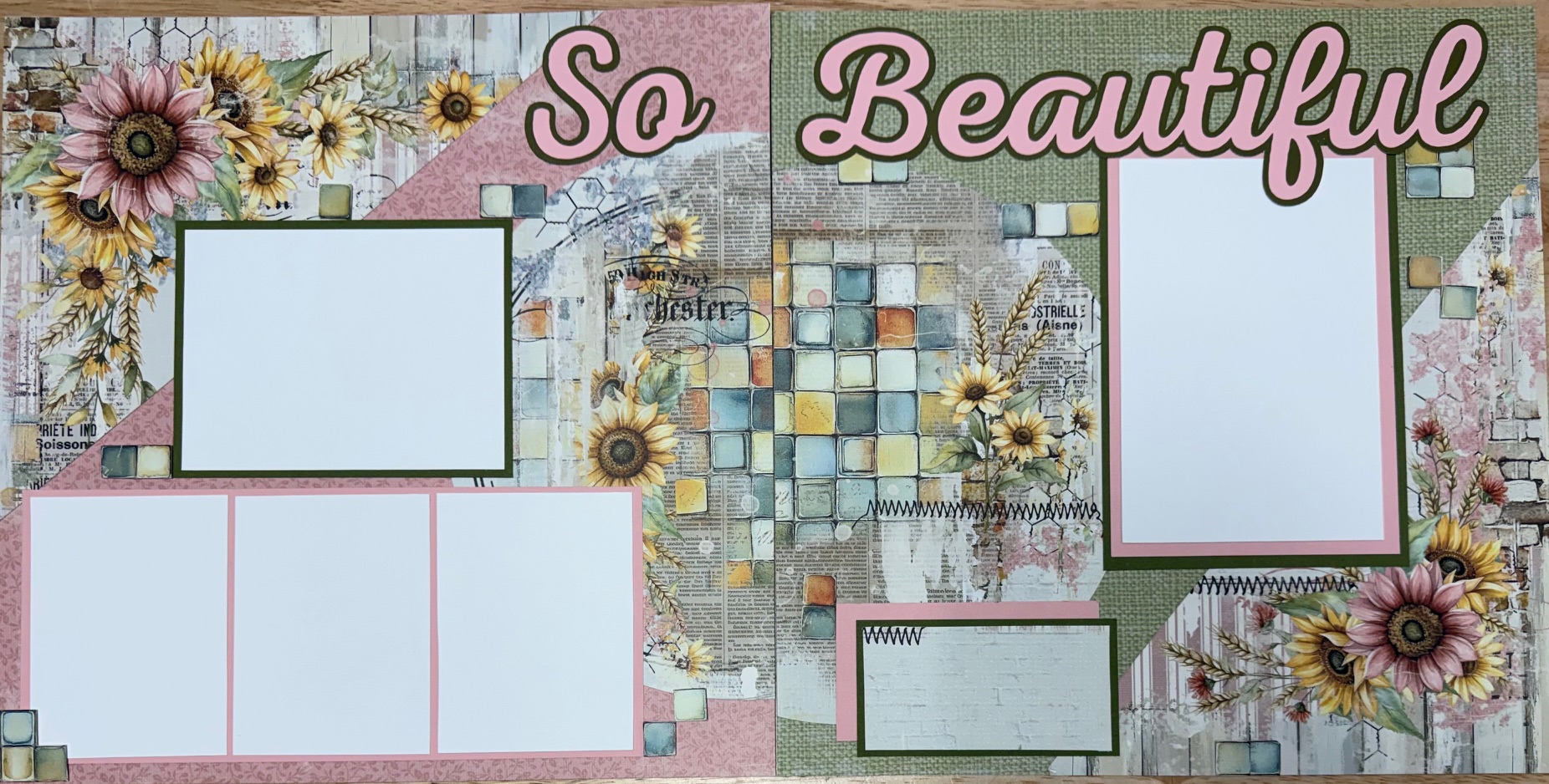 So Beautiful Scrapbook Layout Kit - January 2026