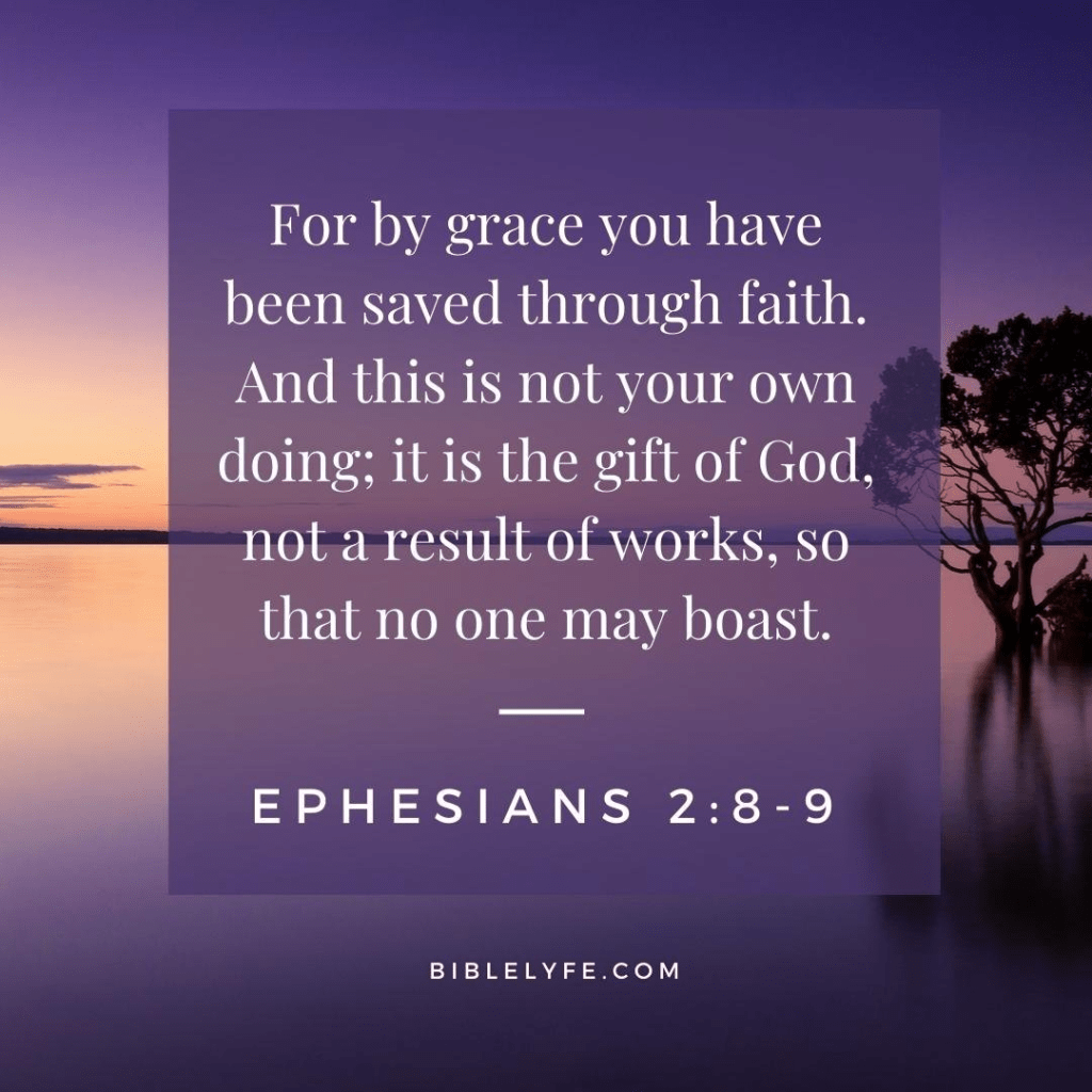 saved by grace.