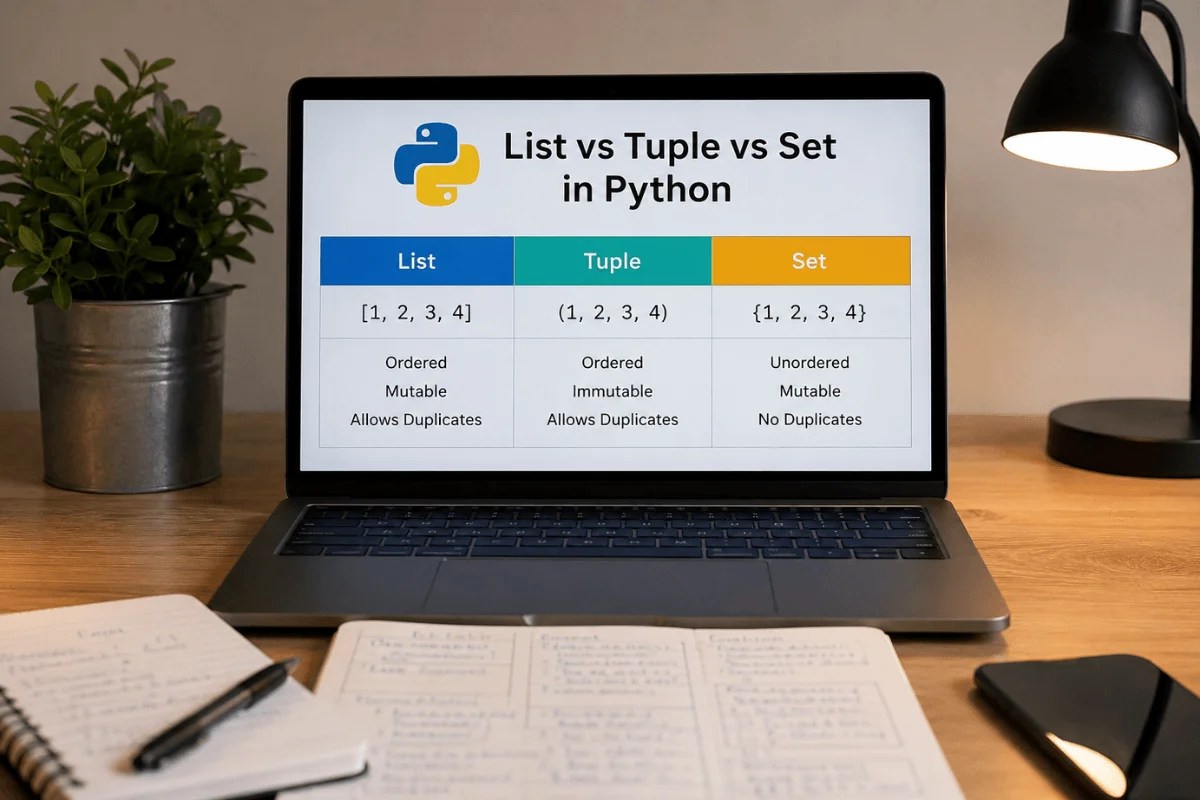 List vs Tuple vs Set in Python