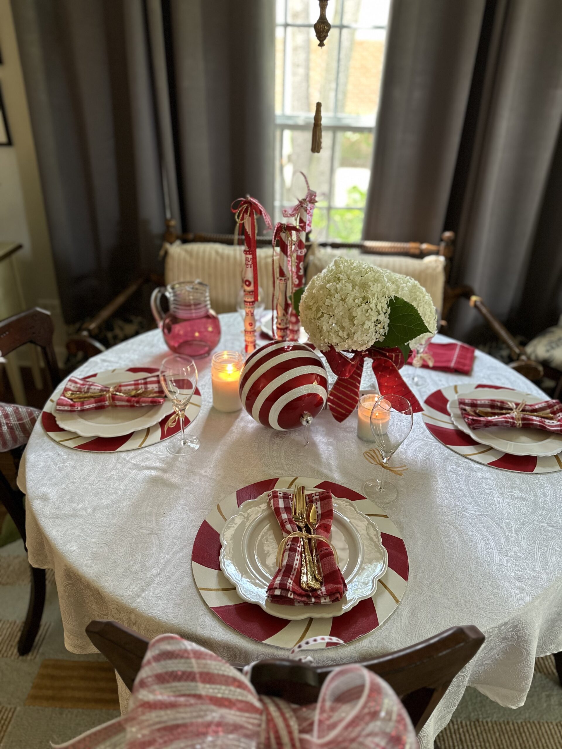 DIY Peppermint Chargers: Festive Fun for Your Holiday Table - Home, image size:1920x2560