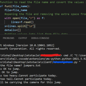 jumper output python