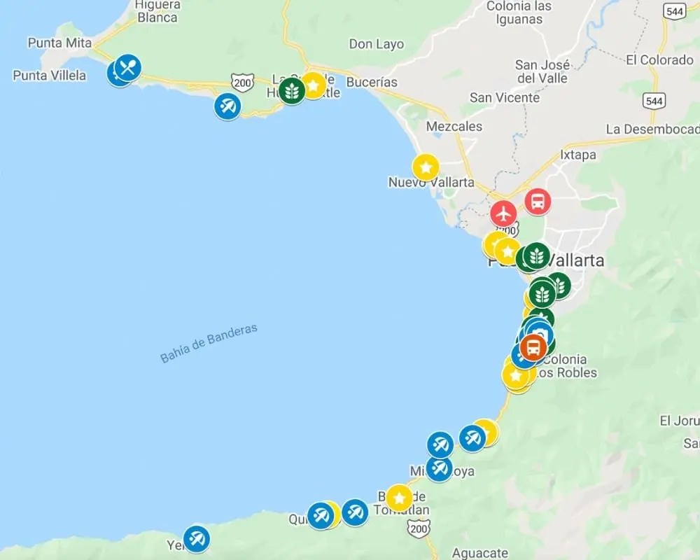 Puerto Vallarta Sightseeing Map 60 Photos Com Puerto Vallarta Map .webp