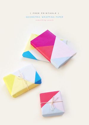 wrapping paper printable geometric gift diy wrap designs everythingetsy peach something pretty gifts papers packaging regalo wraps creative christmas pdf