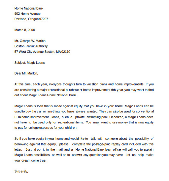 Free Business Sales Letter Format Template Word Doc