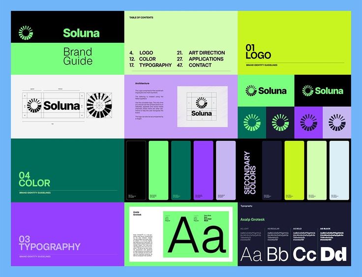 Brand identity kit example