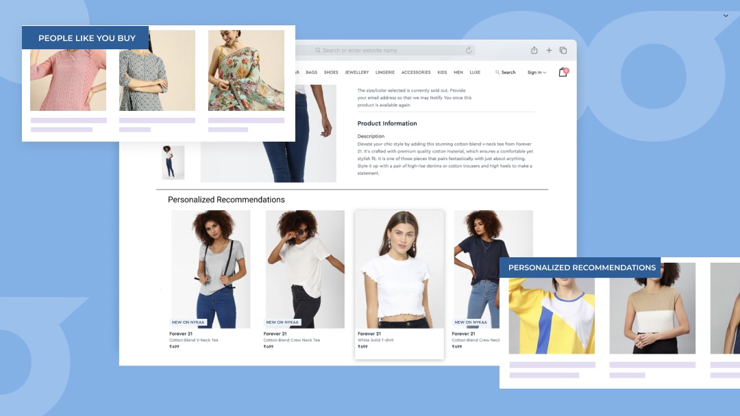 Personalized Product in Website