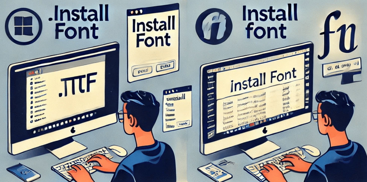how to install font