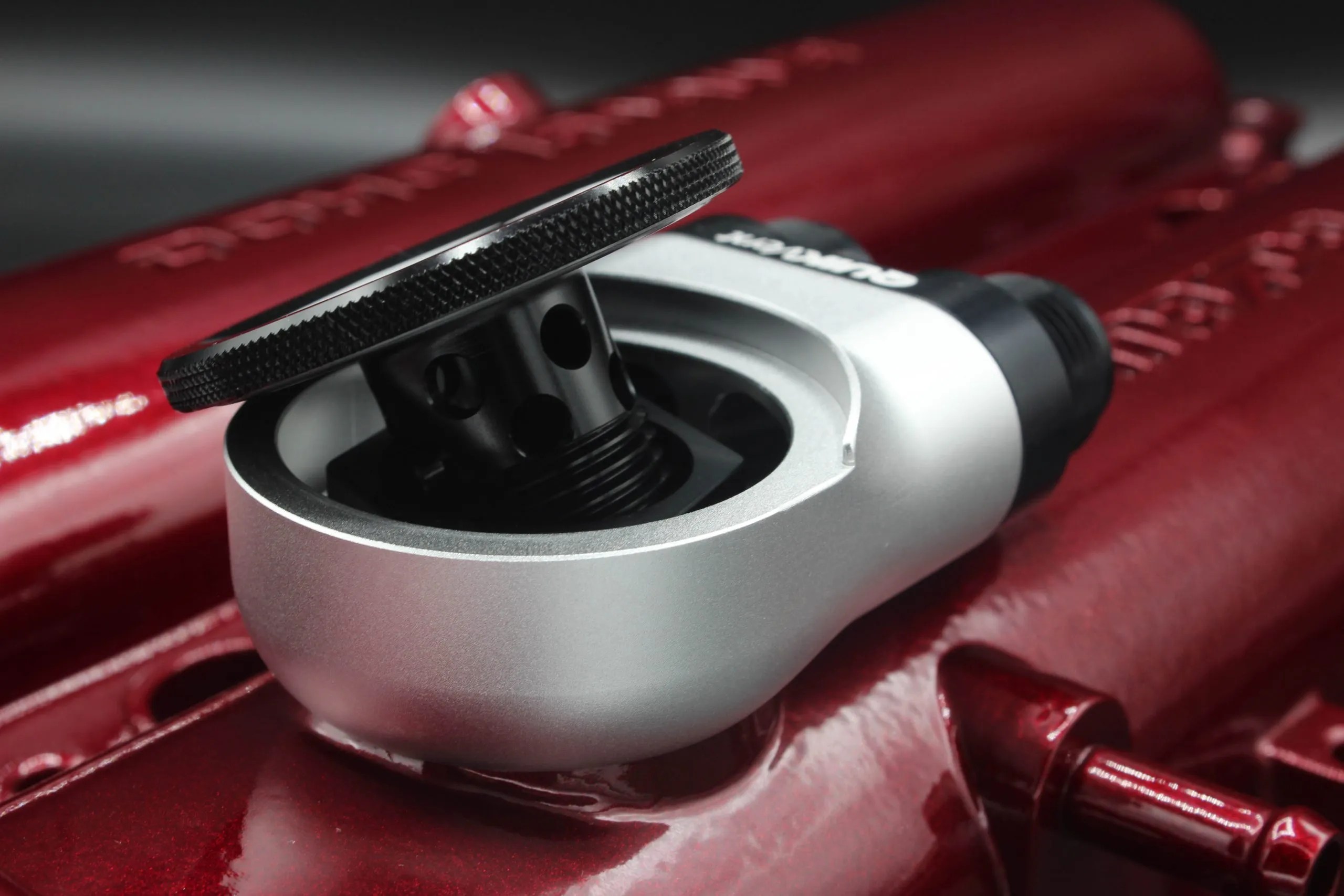 thumbnail image 2 of Level 7 Performance QuikVent™ Vented Oil Cap – B16 B18 B20 D16 F20C S2000 – Black Anodized 2 of 5
