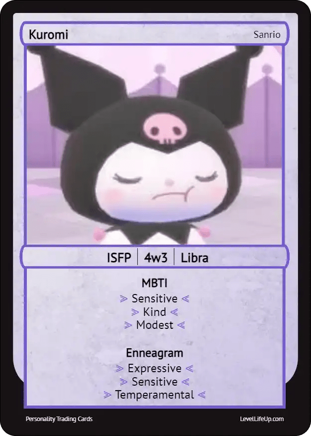 Kuromi enneagram & mbti personality type