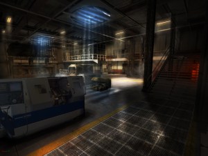 Aliens CONEPT ART_MaintenanceRoomO2 Concept Art