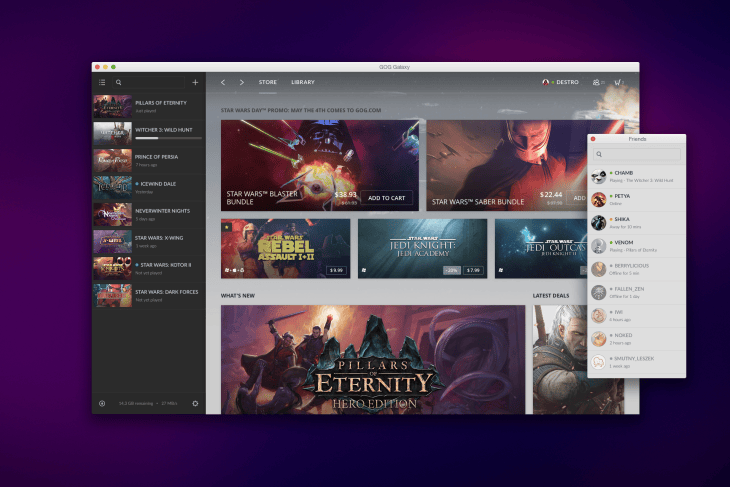GoG's platform is a great way to play old PC games easily, but you'll have to rebuy if you had an older release