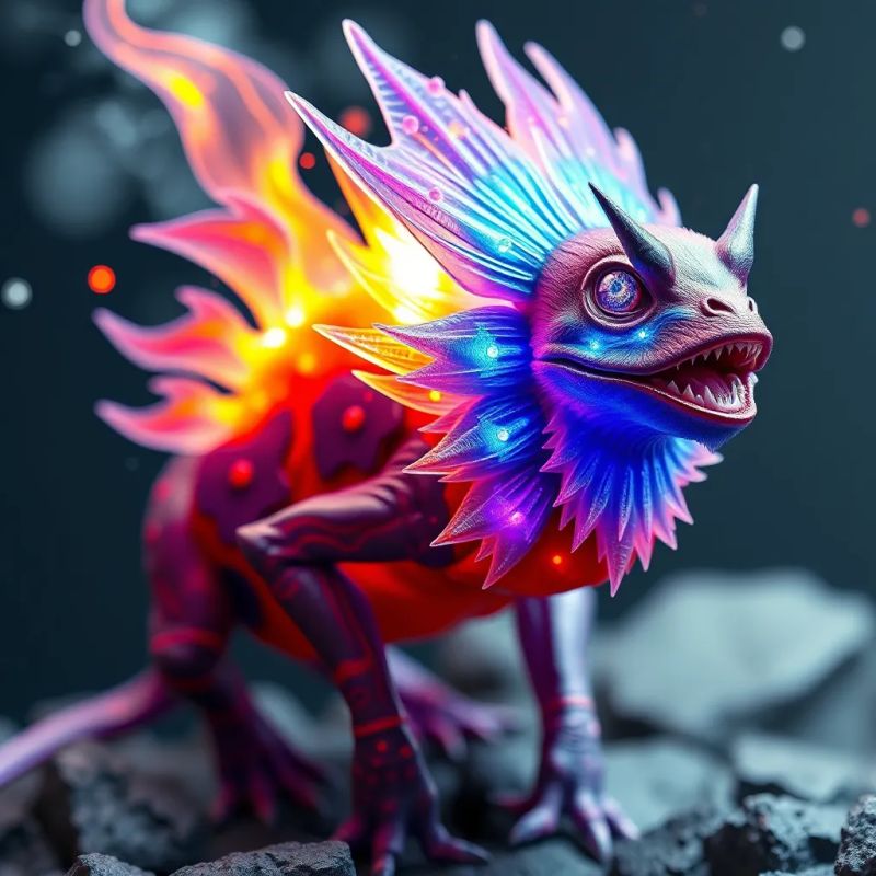 Evolving Creature Art Game - Mobile Space Illustrations for Desktop