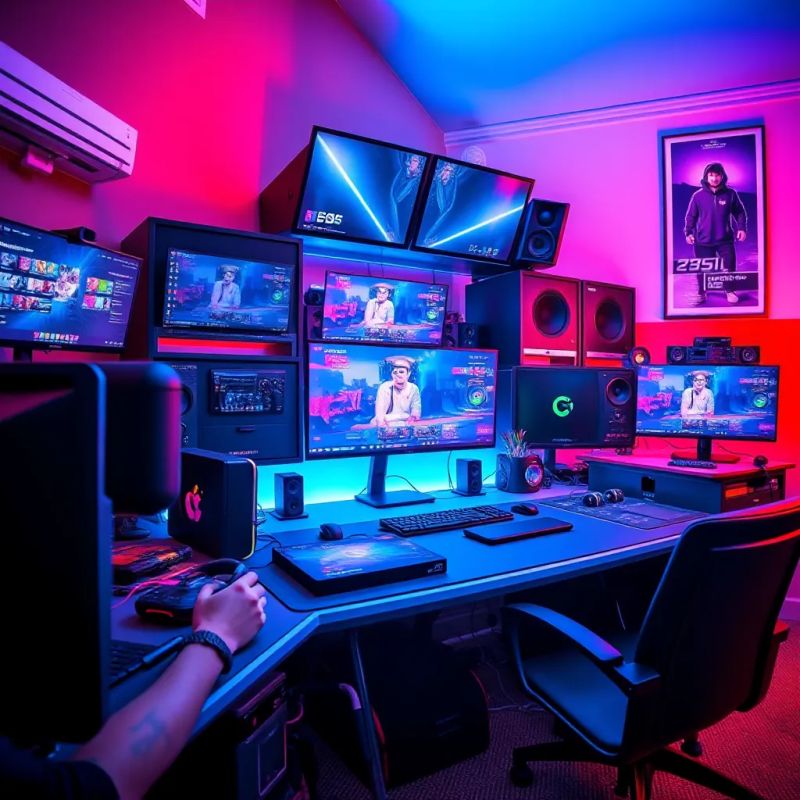 Complete Streamer Setup - Download Premium Nature Image | Ultra HD