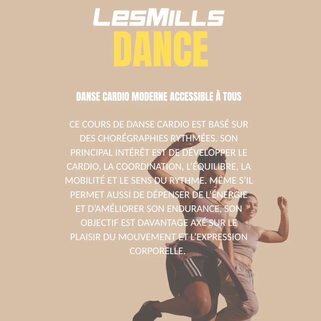 Présentation du cours Les Mills Dance