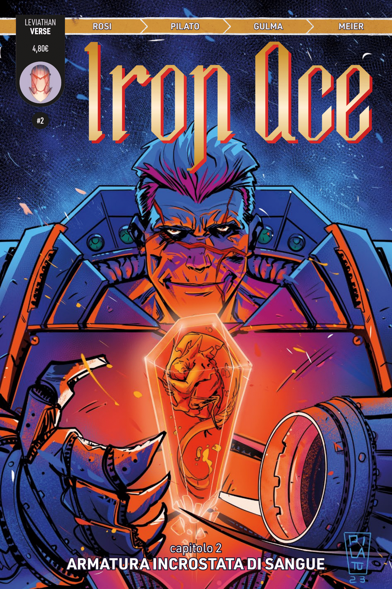 IRON ACE Numero 2 – Armatura incrostata di sangue
